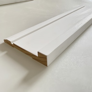 Modern Primed Solid Pine Wood Baseboard Trim with <b>LED</b> <b>Lights</b> Durable Eco-Friendly Moisture Proof for Hotels Hospitals Wholesale - Product Image 2