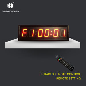 Hangzhou Hong Hao 6 dígitos 3 pulgadas <span class=keywords><strong>7</strong></span> segmentos Digital <span class=keywords><strong>LED</strong></span> Reloj de pared Pantalla Fitness Temporizador Gimnasio Ejercicio Temporizador - Product Image 4