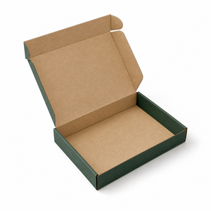 E-commerce Self-locking Corrugated Kraft Foldable Cosmetic Carton Custom Made Die Cut Skincare Shipping Wholesale Unprinted - Product Image 2