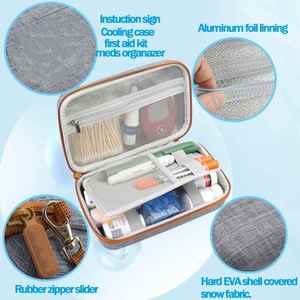 Estuche Refrigerador de Insulina Aprobado por la TSA para Medicamentos para Diabéticos, Bolsa de Viaje con Paquete Frío y Efecto de Enfriamiento Prolongado - Product Image 5