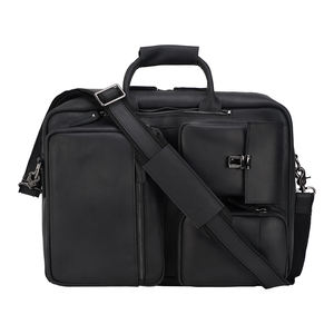 Sac à dos convertible personnalisé en cuir pleine fleur <span class=keywords><strong>Crazy</strong></span> Horse noir avec bretelles amovibles, sacoche pour ordinateur portable de 15,6 pouces - Product Image 3