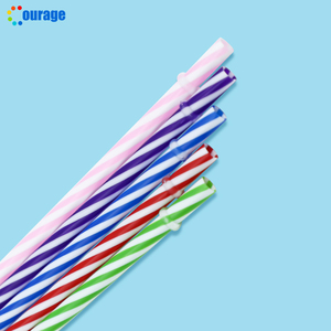 Pailles transparentes <span class=keywords><strong>en</strong></span> verre de <span class=keywords><strong>paille</strong></span> droite <span class=keywords><strong>en</strong></span> <span class=keywords><strong>plastique</strong></span> de couleur pour boîtes de verre de 16oz - Product Image 6