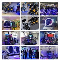 Jeu d'arcade de tir VR à six axes pour deux joueurs, plateforme de jeu VR, équipement de réalité virtuelle 9D, machine de jeu VR commerciale