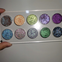 Haute qualité en gros personnalisé 10 couleurs Arcly Duochrome Vegan Multichrome haute pigmenté maquillage marque privée Palette d'ombres à paupières