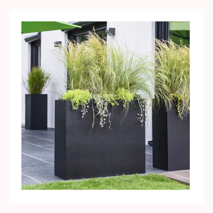 Custom Outdoor Metal Garden Pots Big Corten Steel Pots Flower Planters