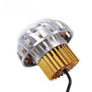 Phare de moto 30W multicolore à double anneau lumineux avec lentille de projecteur intégrée, double faisceau LED Angel Devil Eye, feu antibrouillard - Product Image 4