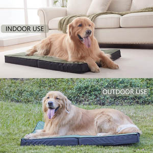 Tapis de lit portable en mousse à mémoire de forme avec logo personnalisé et couleur pour chien et chat, lit pliable pour animaux de compagnie, avec housse amovible et imperméable OEM ODM - Product Image 3
