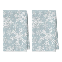 Serviettes de cuisine en microfibre douces, durables et absorbantes, chiffons à vaisselle réutilisables sans peluches, torchons de cuisine gaufrés pour laver la vaisselle