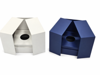 Boîte cadeau rigide écologique haut de gamme imprimée, à double porte, avec fermeture magnétique, finition mate, logo personnalisé en relief