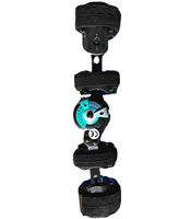 Attelle de coude articulée ES002 avec cadran polycentrique réglable, montants en aluminium, pour rééducation post-opératoire, blessures MCL LCL, orthèse