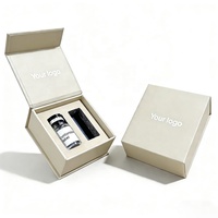 Boîte d'emballage en carton écologique haut de gamme avec logo personnalisé pour flacon cosmétique de peptides 3ml 2ml, doublure en éponge, magnétique et portable
