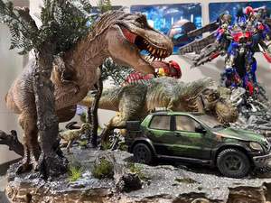 Modèle en résine Double <span class=keywords><strong>T</strong></span>-<span class=keywords><strong>Rex</strong></span> <span class=keywords><strong>Jurassic</strong></span> <span class=keywords><strong>Park</strong></span> <span class=keywords><strong>2</strong></span> Édition Deluxe à l'échelle 1/15, sur mesure, avec vidéo de présentation, cadeau - Product Image 5