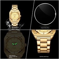 Montre à quartz carrée rétro pour femme X-GEQCK H001, bracelet en acier inoxydable, cadran lumineux, montres à haute valeur esthétique
