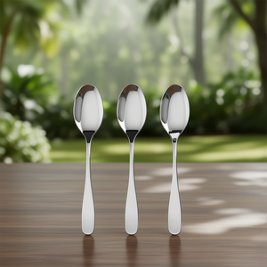 Ensemble de 3 cuillères à fruits, acier inoxydable, chrome poli, HOTEL CVLX80C3 - Product Image 2