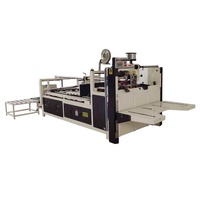 Machine de collage pliante de boîte semi-automatique de carton d'approvisionnement d'usine pour la boîte ondulée