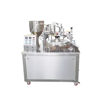 Stainless steel semi-automatic plastic tube filling and sealing machine with date printer