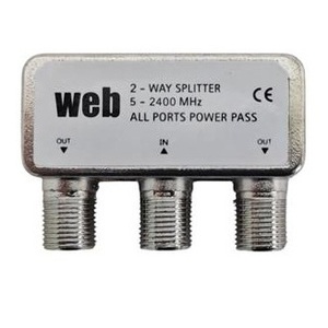 Répartiteur à 2 sorties pour distribution de signal TV satellite, connecteur coaxial - Product Image 2