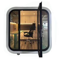 Maison mobile en béton sur mesure en gros, bureau, capsule, maison miniature, cabane en bois de style moderne, maison préfabriquée
