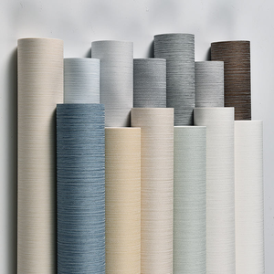 Toptan Modern PVC duvar kağıdı rulo oturma odası yatak ev dekorasyon için gümüş Wallcovering ev iç - Product Image 4