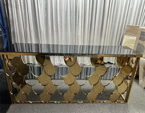 Centros de <span class=keywords><strong>mesa</strong></span> de boda de lujo Decoraciones de <span class=keywords><strong>mesa</strong></span> Mesas de Bar Metal Hotel Home Mesas de café - Product Image 4