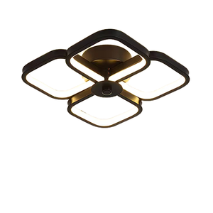 Hiện Đại Ưa Thích LED Trần Đèn Vuông Bắc Âu Kim Loại Trong Nhà Trang Trí Tuôn Ra Gắn Ánh Sáng Cho Phòng Ngủ Cloakroom Ánh Sáng Lạ Mắt Bảng Điều Chỉnh - Product Image 1