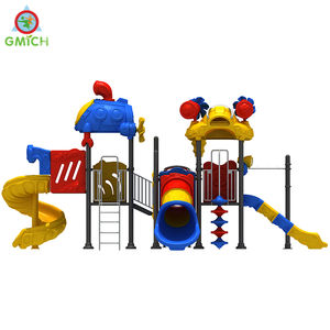 Usine de Chine Jinmiqi Ensemble de toboggans en plastique pour enfants en PEBDL bon marché Équipement de terrain de jeu pour parc d'attractions extérieur pour enfants - Product Image 2