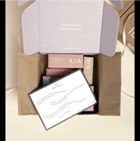 Boîte de couleur en papier de marque privée papier carton verrouillage automatique emballage de maquillage cosmétique rouge à lèvres brillant à lèvres boîte de brillant à lèvres
