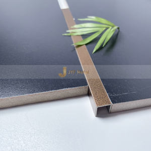 JYFMETAL Profilé de finition en acier inoxydable coloré en forme de U avec garantie de plus de 5 ans pour les bords de salle de bain et d'appartement - Étanche et durable - Product Image 5