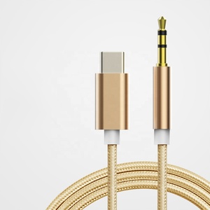 Cable de Audio de 3 pies trenzado <span class=keywords><strong>USB</strong></span> <span class=keywords><strong>C</strong></span> a 3,5mm, Cable de Audio tipo <span class=keywords><strong>C</strong></span>, adaptador estéreo para auriculares, adaptador para altavoz, Aux para coche - Product Image 2