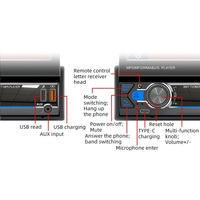 7 pouces 1Din écran rétractable autoradio lecteur MP5 CarPlay Android Auto Mirror Link transmetteur FM Bt autoradio