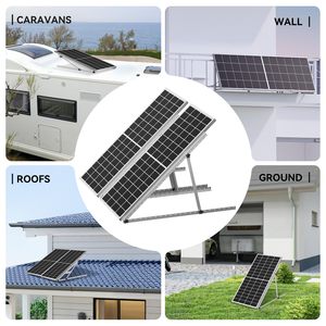 SOEASY Système de suivi de panneaux solaires triangulaires réglables pour toiture, supports de montage en aluminium pour rails d'angle solaires - Product Image 6