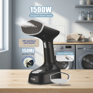 Plancha de Vapor Eléctrica Portátil DSP de 1500W con Tanque de Agua de 150mL y Protección Contra la Ebullición en Seco - Product Image 3