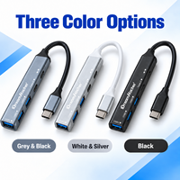 Station d'accueil USB-C 6 ports en alliage d'aluminium Dream Kacher Factory Wholesale pour ordinateur portable avec USB 2.0 et chargement PD, Hub TYPE C en stock