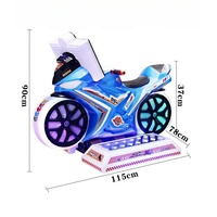 Machine de jeu vidéo d'arcade de course de moto pour enfants à monnayeur, simulateur de conduite