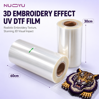 Film de transfert thermique NUOYU Premium à effet gaufrage en relief, compatible avec les imprimantes UV DTF – Meilleures ventes