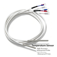 Sonde de température PT100 NTC Thermocouple en acier inoxydable, câble étanche IP65, résolution 0,5°C, pour applications industrielles CVC