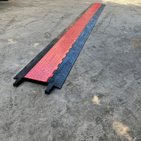 2 3 5 canaux TPU Polyuréthane Speed Bump Wire Protection ADA Compliant Access Outdoor Protector Cable Ramps with Portable Cart
