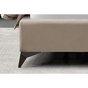 Cama Doble <span class=keywords><strong>de</strong></span> Madera <span class=keywords><strong>de</strong></span> Palisandro <span class=keywords><strong>de</strong></span> Diseño Moderno con Estructura Ajustable, Ecológica y Duradera, Tamaños <span class=keywords><strong>de</strong></span> <span class=keywords><strong>1</strong></span>.8m/2.0m, Tapicería <span class=keywords><strong>de</strong></span> Terciopelo Suave - Product Image 6