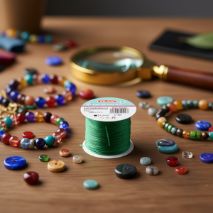 Fil élastique 0,5 mm 15 m pour la fabrication de bijoux et la création de perles - Product Image 3