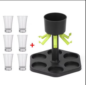 LM LM25308 Distributeur de verres 6-en-1 pour vin, whisky, bière, spiritueux – Accessoires de bar, jeux de fête, outils de boisson en verre - Product Image 3
