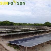 Support de bloc de béton pour modules photovoltaïques de grande puissance, système de montage au sol à grande échelle pour panneaux solaires, système de montage au sol pour ferme solaire