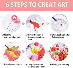 <span class=keywords><strong>Pintura</strong></span> por Números para Adultos y Niños - Letras Afroamericanas, Arte en Lienzo <span class=keywords><strong>de</strong></span> Tela DIY con Diseño <span class=keywords><strong>de</strong></span> Niña Negra Tocando la Guitarra - Product Image 2