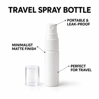 Botol Semprot 10ml Logo Kustom Putih PET Mini Atomizer Kabut Halus Wadah Sampel Parfum Plastik Kosong OEM