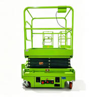 Plateforme élévatrice à ciseaux compacte autopropulsée, hauteur de travail 5 m, capacité 240 kg, plateforme aérienne électrique pour opérations en entrepôt dans les espaces étroits