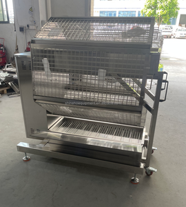 Shineho-Asador de <span class=keywords><strong>pollo</strong></span> a gas y carbón, acero inoxidable, 54-72 pollos, estilo mejorado, venta al por mayor - Product Image 2