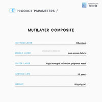Moustiquaire FRS en polyester économique, écran composite multicouche en fibre de verre, nano-maille de filtration d'air pour maisons familiales