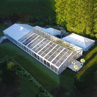 Structure en alliage d'aluminium personnalisable pour fêtes de mariage en gros, grande capacité, résistante, étanche, toutes saisons, pour événements extérieurs