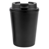 Tasse à café réutilisable en plastique PP à double paroi écologique de 350ml avec couvercle à vis Cadeaux promotionnels EK010 Karvo Ecco Kuppa en stock