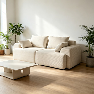 Canapé modulaire en velours sans armature, deux places, pliable, facile d'entretien, confortable, pour salon – Vente chaude usine, prix abordable, luxe moderne - Product Image 1