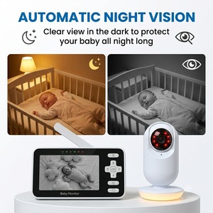 KT436T Dual Band 2.4G 5G <b>WiFi</b> Baby Monitor 4 Inch IPS Screen 720P HD Wireless Video Baby <b>Camera</b> with AI Motion Detection App - Product Image 6